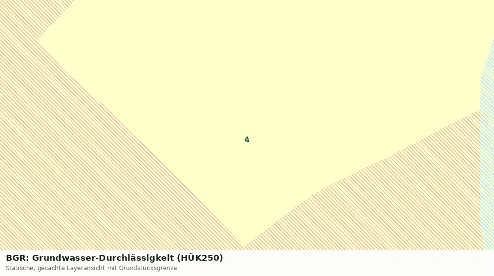 Statische Kartenansicht: BGR: Grundwasser-Durchlässigkeit (HÜK250)