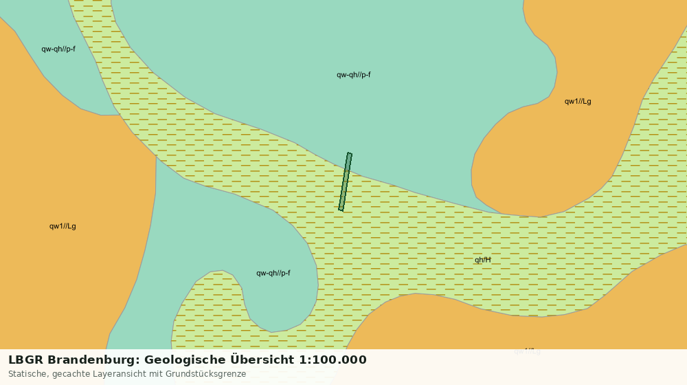 Statische Kartenansicht: LBGR Brandenburg: Geologische Übersicht 1:100.000