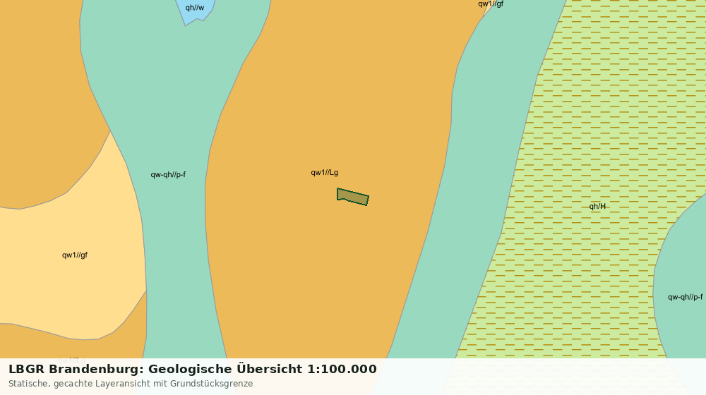 Statische Kartenansicht: LBGR Brandenburg: Geologische Übersicht 1:100.000
