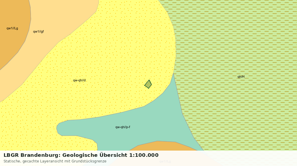 Statische Kartenansicht: LBGR Brandenburg: Geologische Übersicht 1:100.000