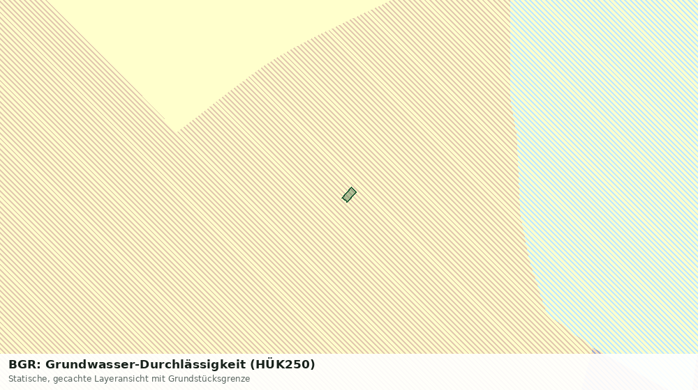 Statische Kartenansicht: BGR: Grundwasser-Durchlässigkeit (HÜK250)