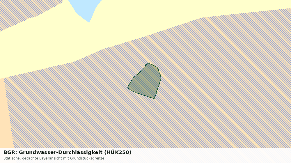 Statische Kartenansicht: BGR: Grundwasser-Durchlässigkeit (HÜK250)