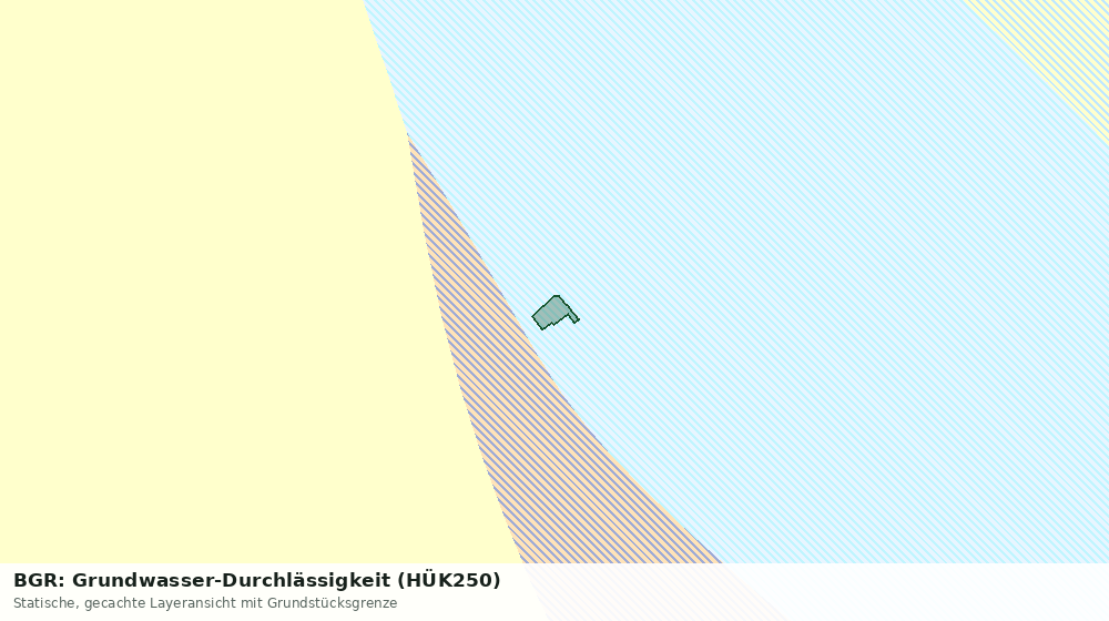 Statische Kartenansicht: BGR: Grundwasser-Durchlässigkeit (HÜK250)