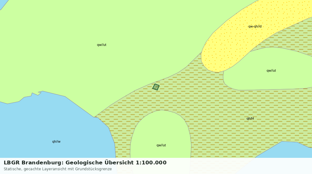 Statische Kartenansicht: LBGR Brandenburg: Geologische Übersicht 1:100.000