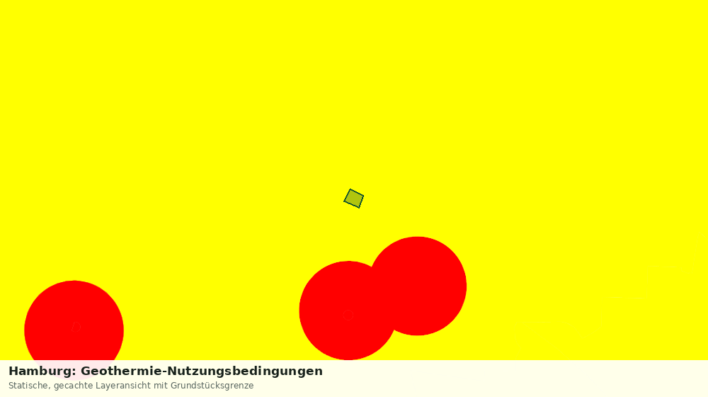 Statische Kartenansicht: Hamburg: Geothermie-Nutzungsbedingungen