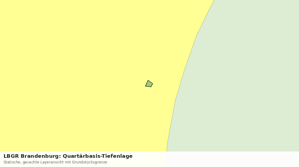 Statische Kartenansicht: LBGR Brandenburg: Quartärbasis-Tiefenlage