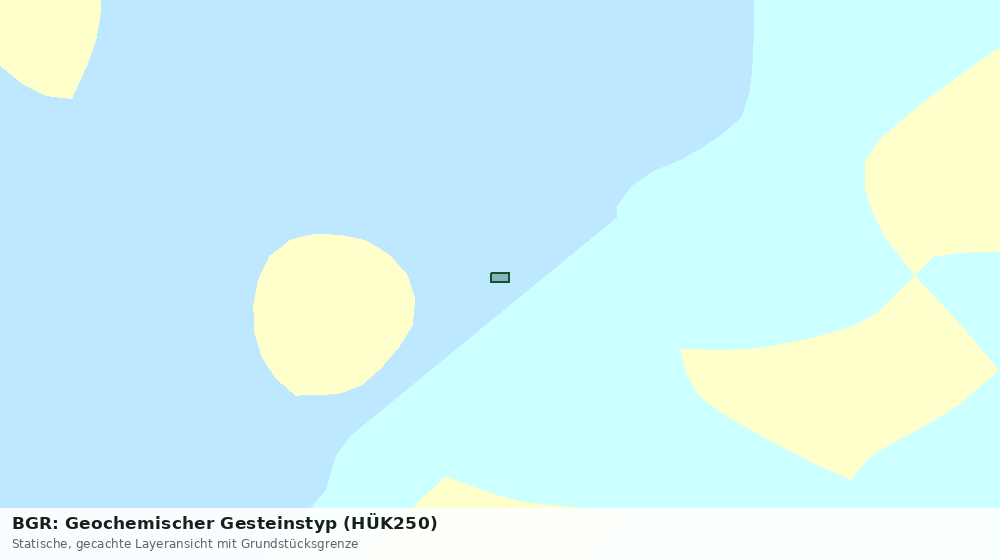Statische Kartenansicht: BGR: Geochemischer Gesteinstyp (HÜK250)