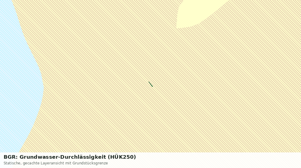 Statische Kartenansicht: BGR: Grundwasser-Durchlässigkeit (HÜK250)