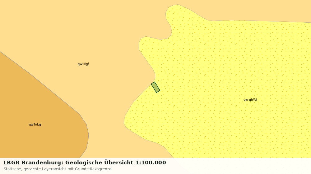 Statische Kartenansicht: LBGR Brandenburg: Geologische Übersicht 1:100.000