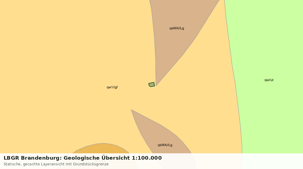 Statische Kartenansicht: LBGR Brandenburg: Geologische Übersicht 1:100.000