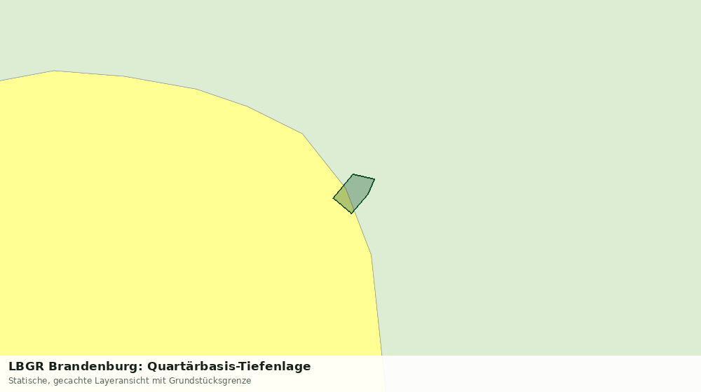 Statische Kartenansicht: LBGR Brandenburg: Quartärbasis-Tiefenlage