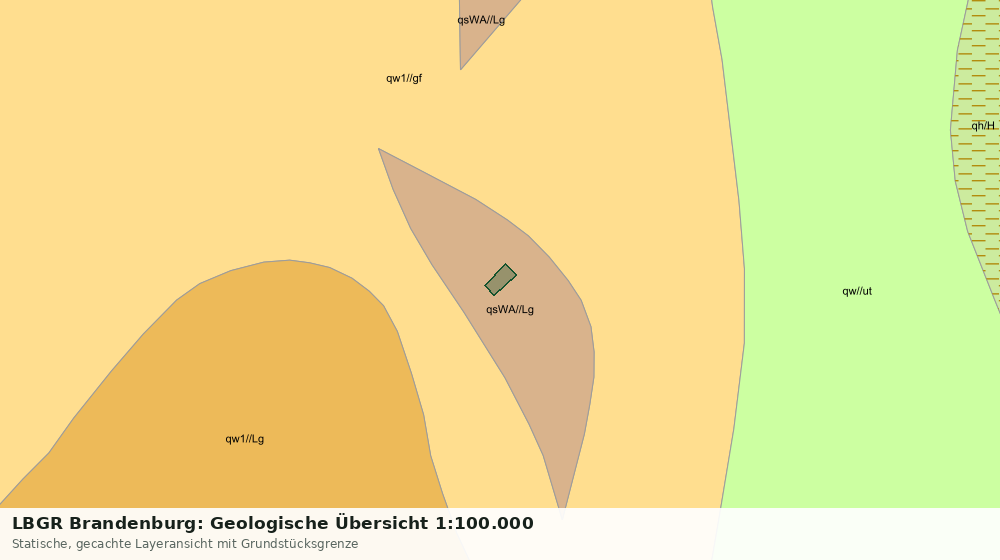 Statische Kartenansicht: LBGR Brandenburg: Geologische Übersicht 1:100.000