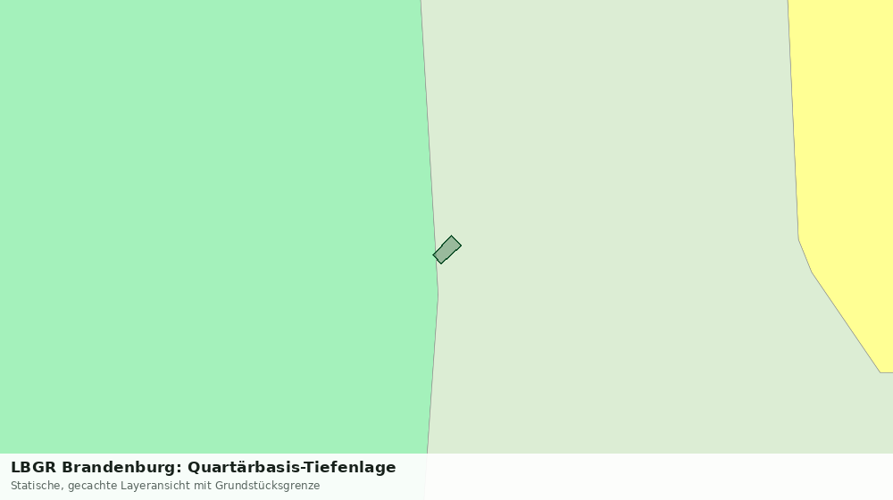 Statische Kartenansicht: LBGR Brandenburg: Quartärbasis-Tiefenlage