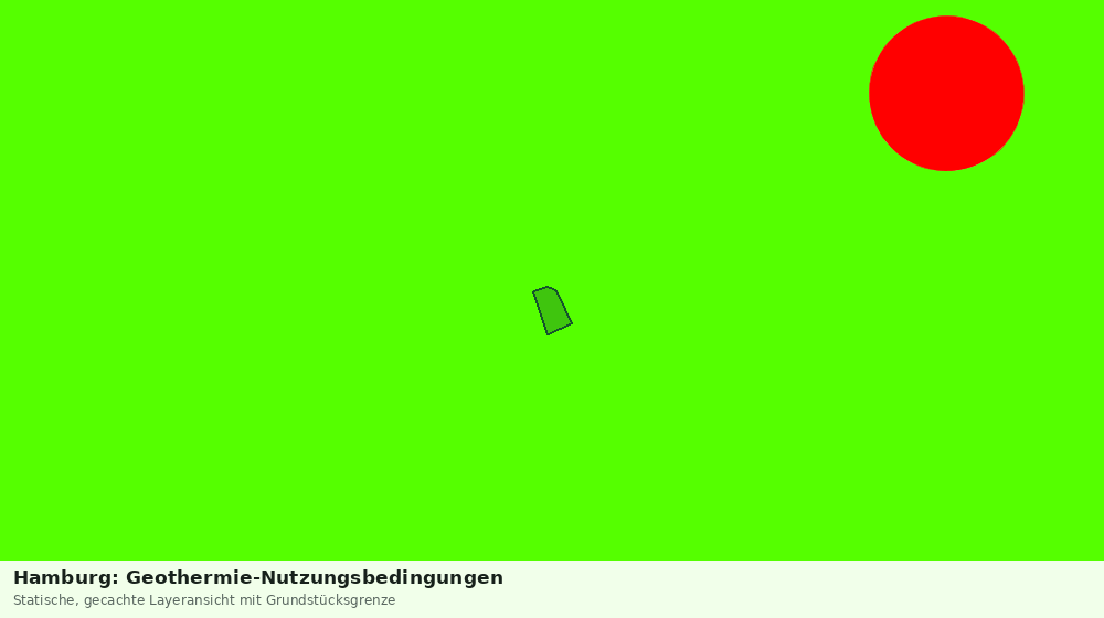 Statische Kartenansicht: Hamburg: Geothermie-Nutzungsbedingungen