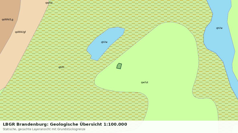 Statische Kartenansicht: LBGR Brandenburg: Geologische Übersicht 1:100.000