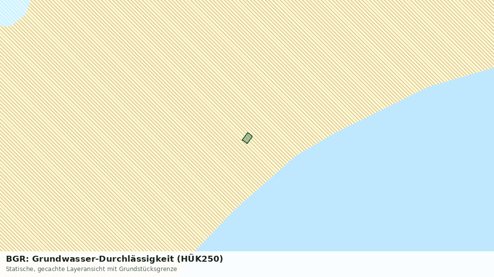 Statische Kartenansicht: BGR: Grundwasser-Durchlässigkeit (HÜK250)