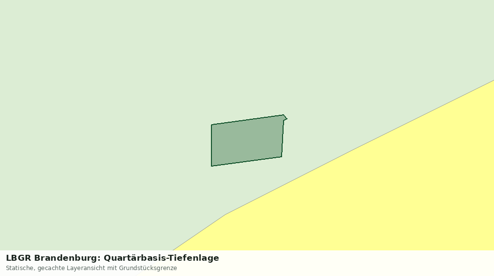 Statische Kartenansicht: LBGR Brandenburg: Quartärbasis-Tiefenlage
