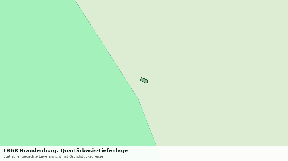 Statische Kartenansicht: LBGR Brandenburg: Quartärbasis-Tiefenlage