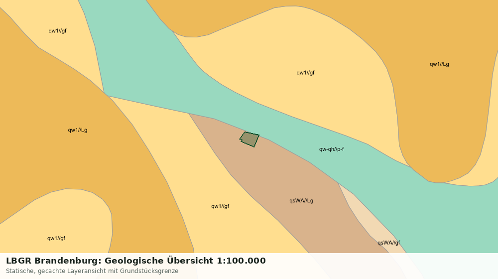 Statische Kartenansicht: LBGR Brandenburg: Geologische Übersicht 1:100.000