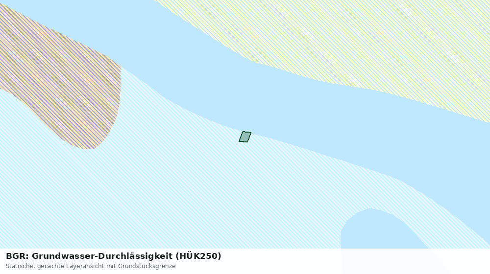 Statische Kartenansicht: BGR: Grundwasser-Durchlässigkeit (HÜK250)