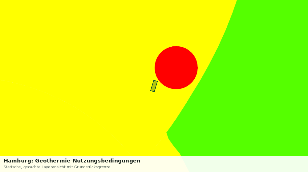 Statische Kartenansicht: Hamburg: Geothermie-Nutzungsbedingungen