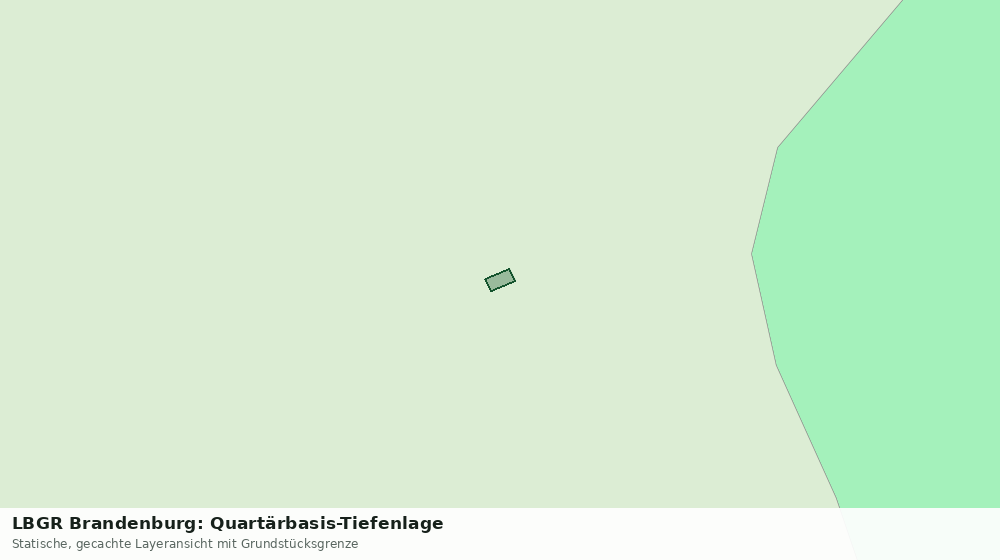 Statische Kartenansicht: LBGR Brandenburg: Quartärbasis-Tiefenlage