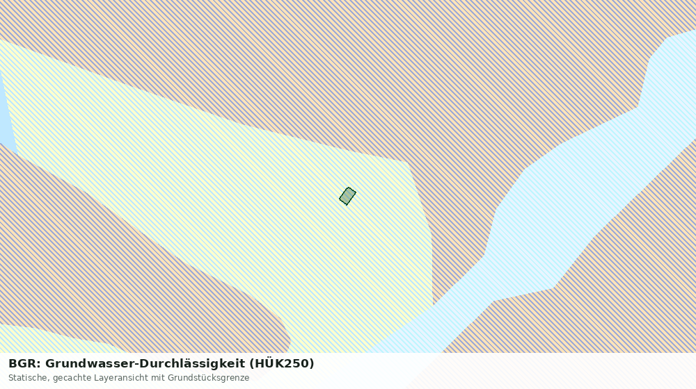 Statische Kartenansicht: BGR: Grundwasser-Durchlässigkeit (HÜK250)