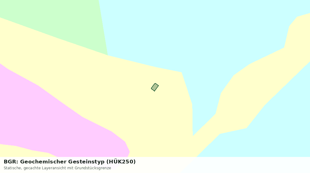 Statische Kartenansicht: BGR: Geochemischer Gesteinstyp (HÜK250)