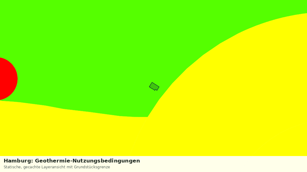 Statische Kartenansicht: Hamburg: Geothermie-Nutzungsbedingungen
