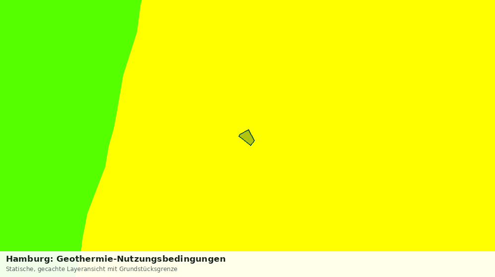 Statische Kartenansicht: Hamburg: Geothermie-Nutzungsbedingungen