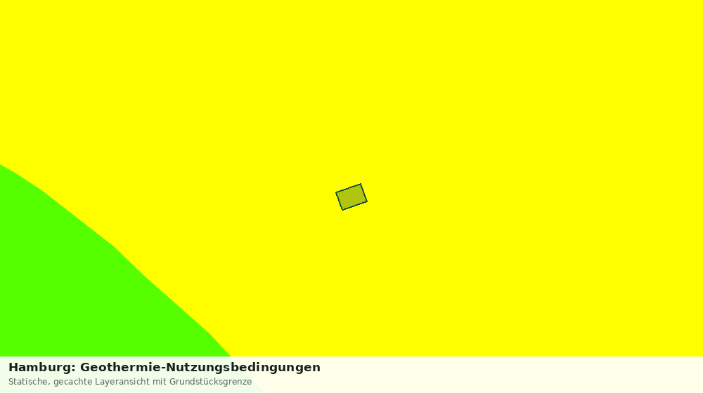 Statische Kartenansicht: Hamburg: Geothermie-Nutzungsbedingungen