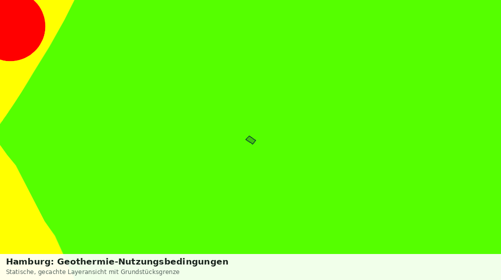 Statische Kartenansicht: Hamburg: Geothermie-Nutzungsbedingungen