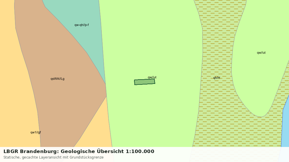 Statische Kartenansicht: LBGR Brandenburg: Geologische Übersicht 1:100.000