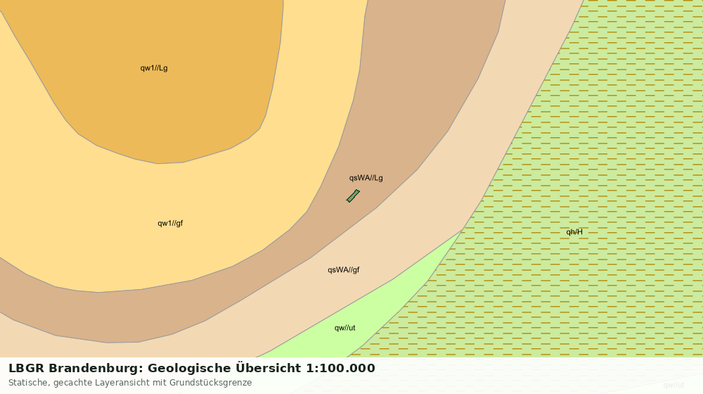 Statische Kartenansicht: LBGR Brandenburg: Geologische Übersicht 1:100.000