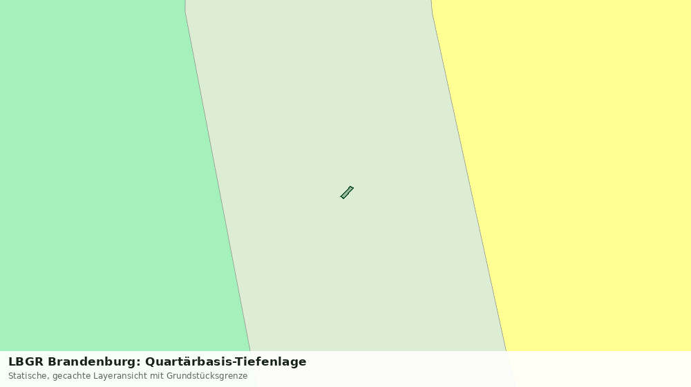 Statische Kartenansicht: LBGR Brandenburg: Quartärbasis-Tiefenlage