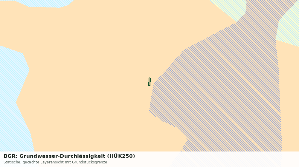 Statische Kartenansicht: BGR: Grundwasser-Durchlässigkeit (HÜK250)