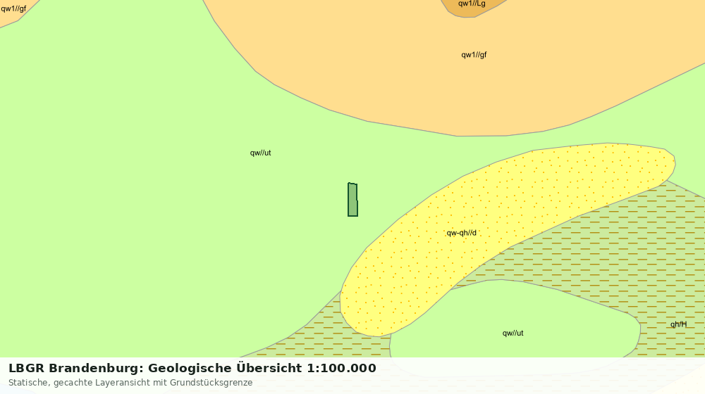 Statische Kartenansicht: LBGR Brandenburg: Geologische Übersicht 1:100.000