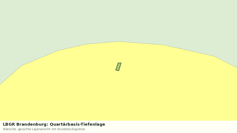 Statische Kartenansicht: LBGR Brandenburg: Quartärbasis-Tiefenlage