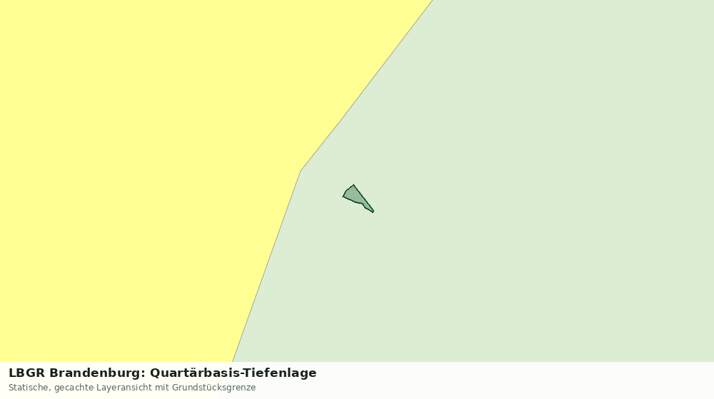 Statische Kartenansicht: LBGR Brandenburg: Quartärbasis-Tiefenlage