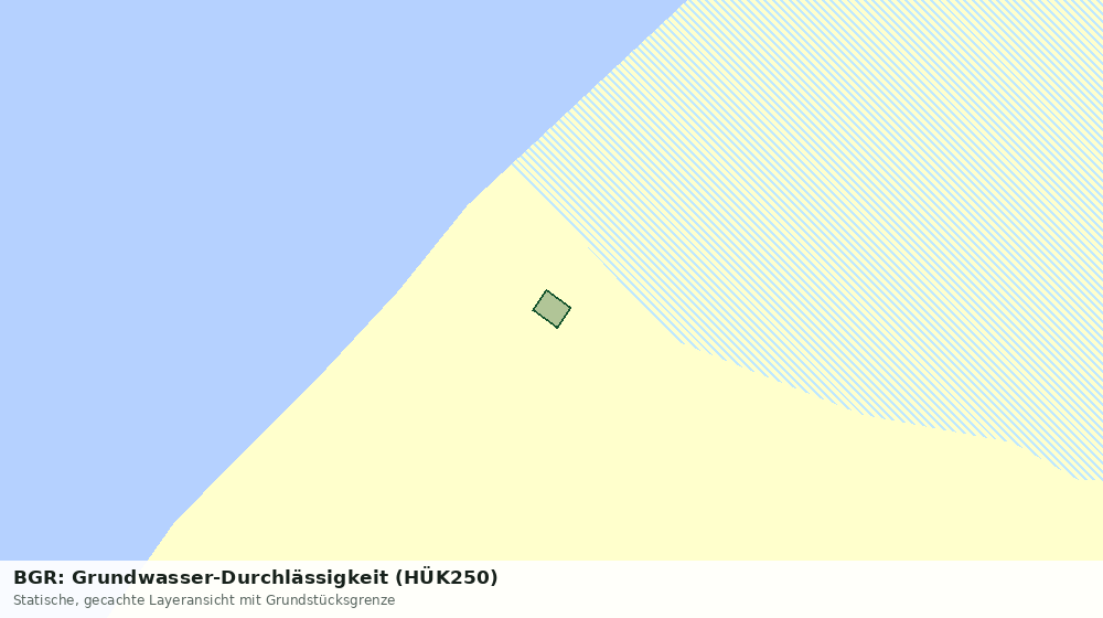 Statische Kartenansicht: BGR: Grundwasser-Durchlässigkeit (HÜK250)
