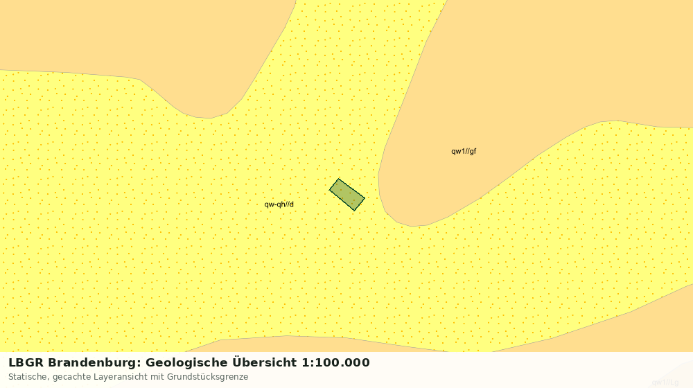Statische Kartenansicht: LBGR Brandenburg: Geologische Übersicht 1:100.000