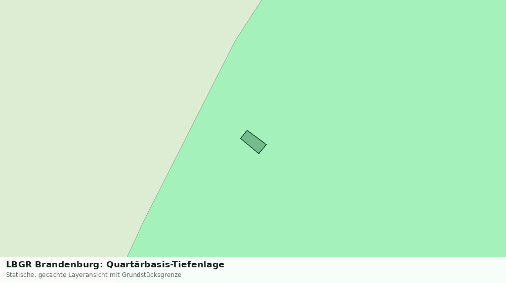 Statische Kartenansicht: LBGR Brandenburg: Quartärbasis-Tiefenlage