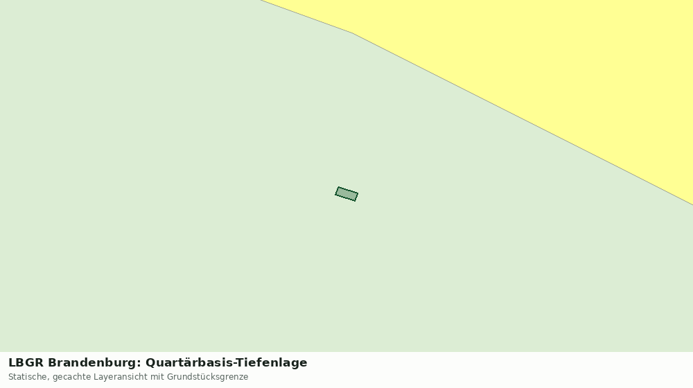 Statische Kartenansicht: LBGR Brandenburg: Quartärbasis-Tiefenlage