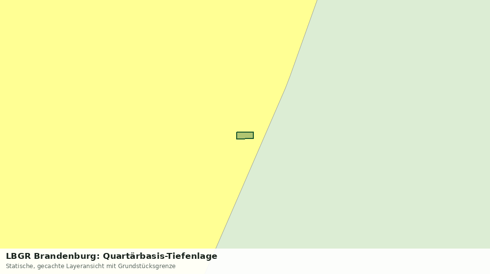 Statische Kartenansicht: LBGR Brandenburg: Quartärbasis-Tiefenlage