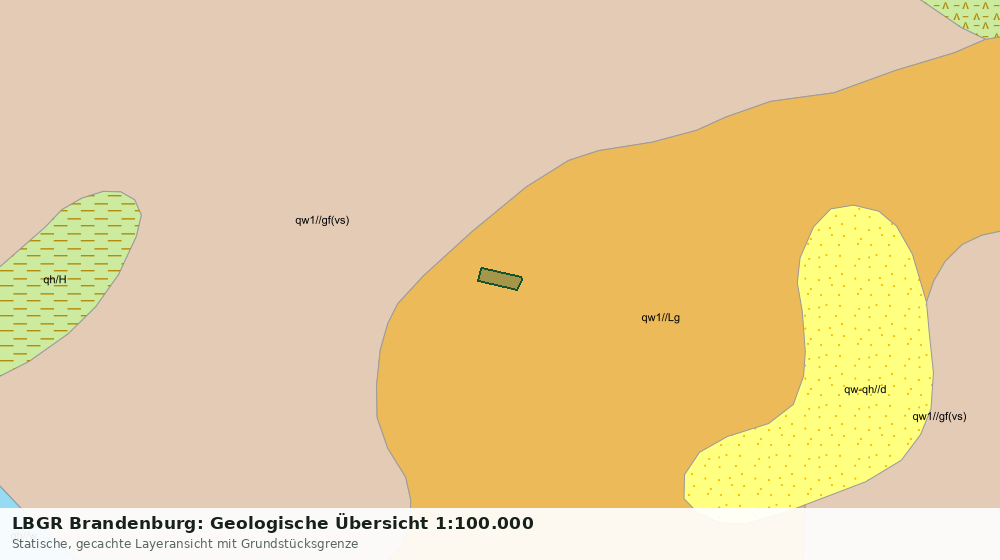 Statische Kartenansicht: LBGR Brandenburg: Geologische Übersicht 1:100.000