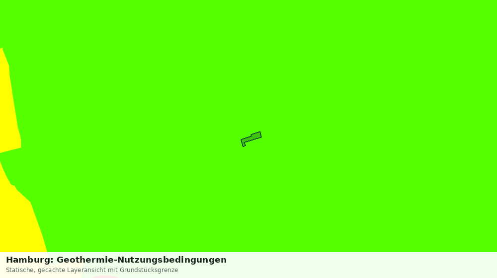 Statische Kartenansicht: Hamburg: Geothermie-Nutzungsbedingungen