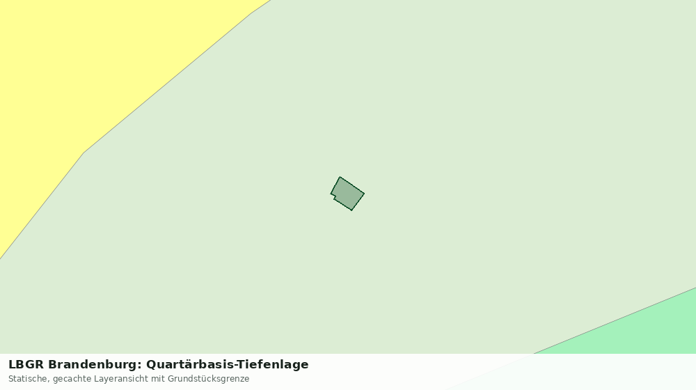 Statische Kartenansicht: LBGR Brandenburg: Quartärbasis-Tiefenlage