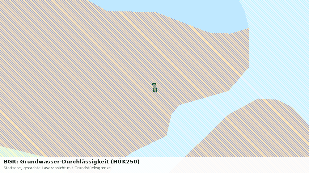 Statische Kartenansicht: BGR: Grundwasser-Durchlässigkeit (HÜK250)