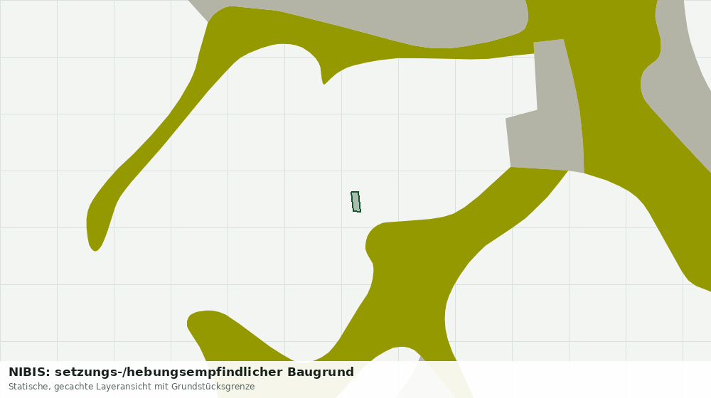 Statische Kartenansicht: NIBIS: setzungs-/hebungsempfindlicher Baugrund