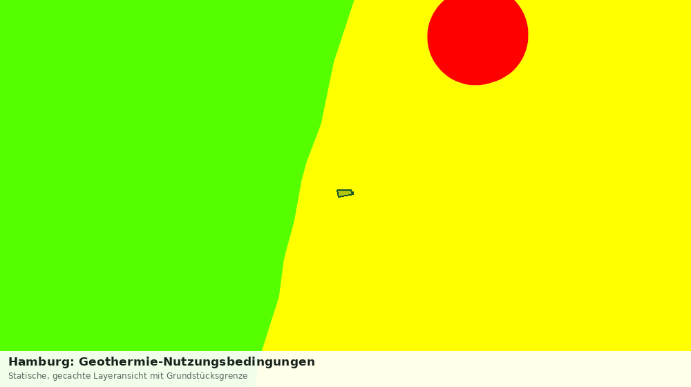 Statische Kartenansicht: Hamburg: Geothermie-Nutzungsbedingungen